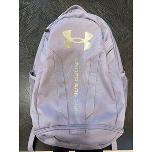 Under Armour Storm Purple Backpack With Mesh Back & Multiple Compartments